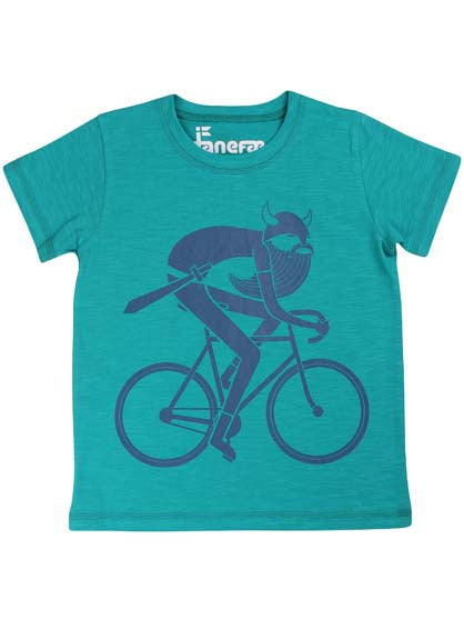 T-shirt til børn med cykel viking