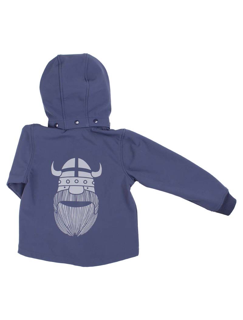 Softshell jakke til børn med viking