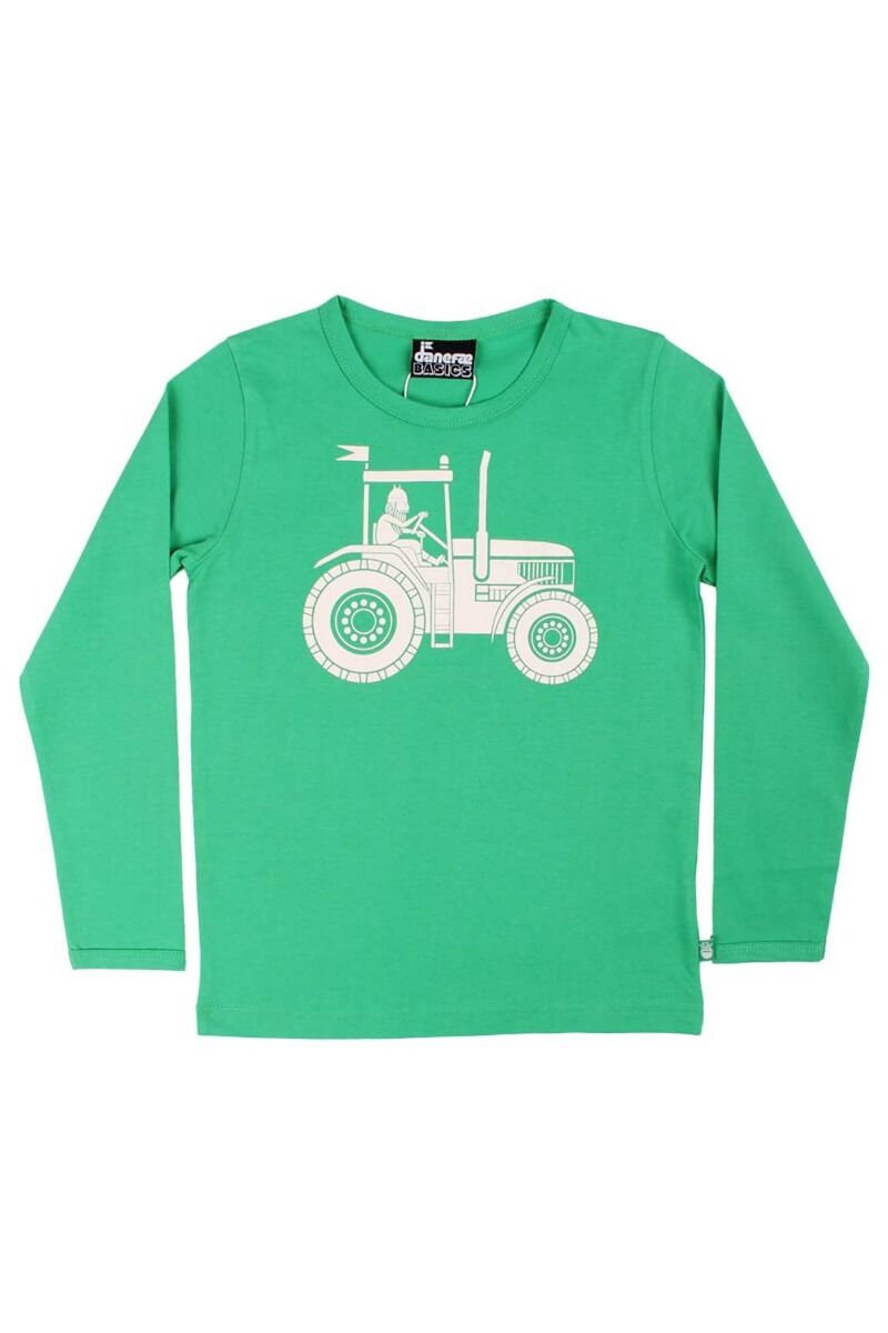 Bluse til børn med viking i traktor