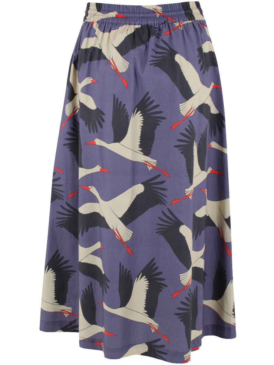 Danespresso Poplin Skirt Blue Grey STORK
