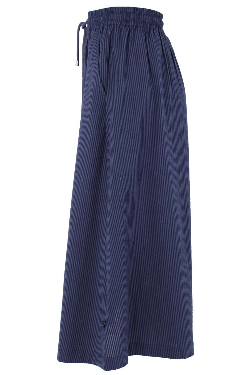 Danespresso Seersucker Skirt Grey Marine/Blue Grey