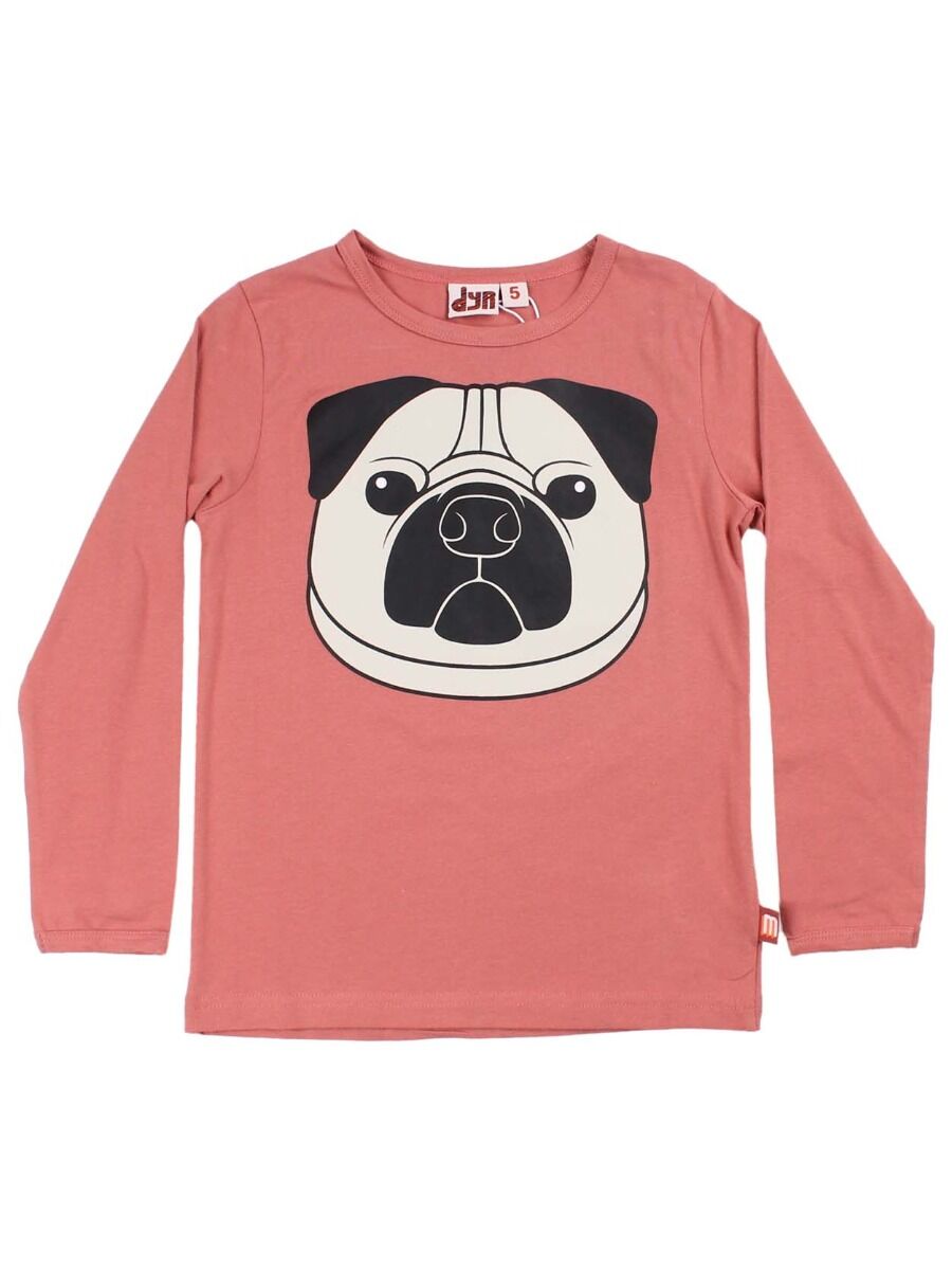 Bluse med Mops hund til børn