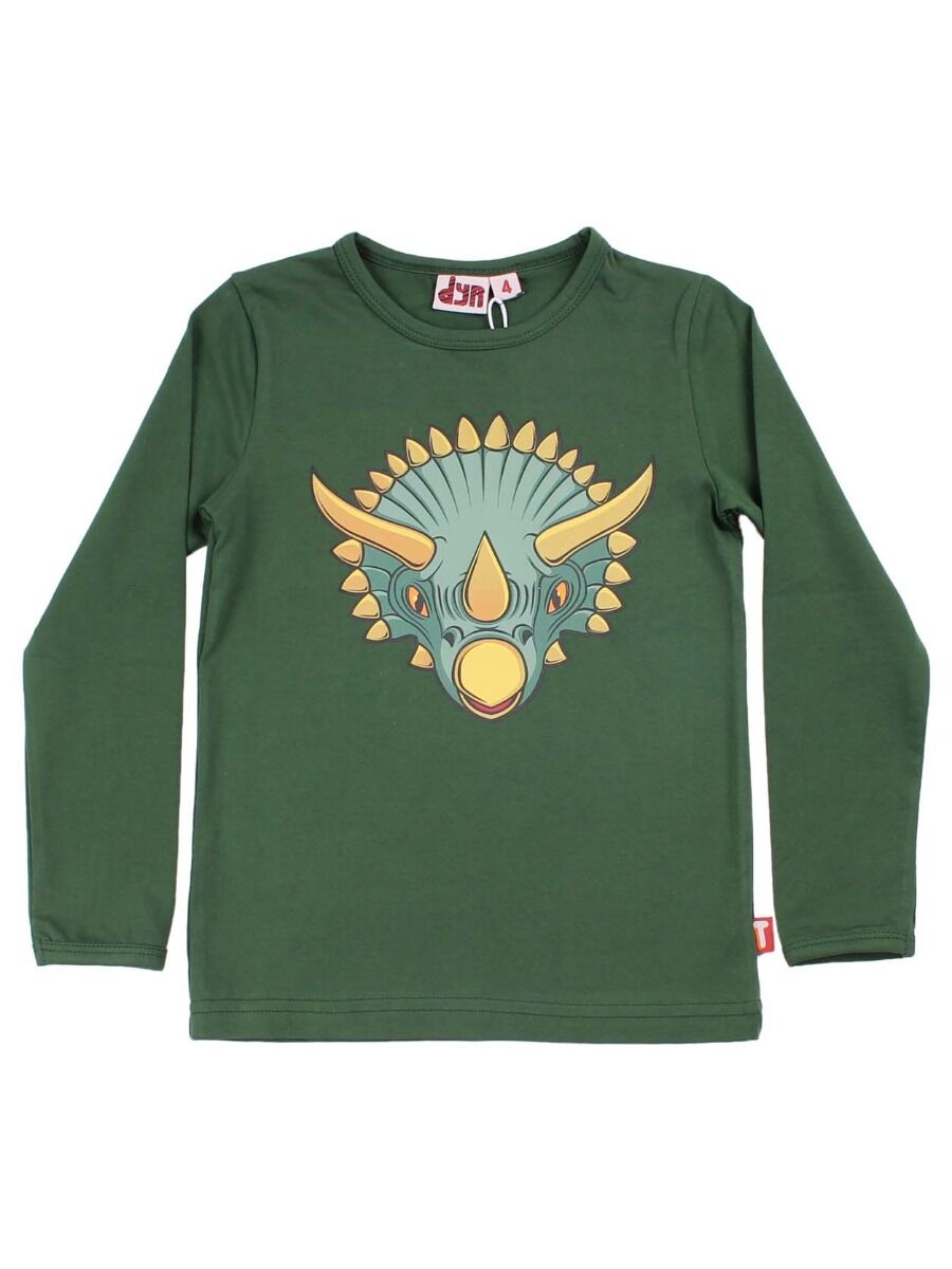 bluse med dinosaurus til børn