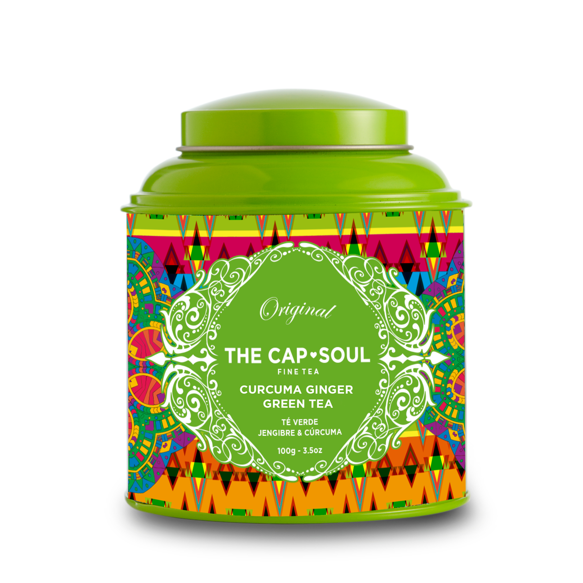 The Capsoul Té Verde Jengibre Cúrcuma 100g
