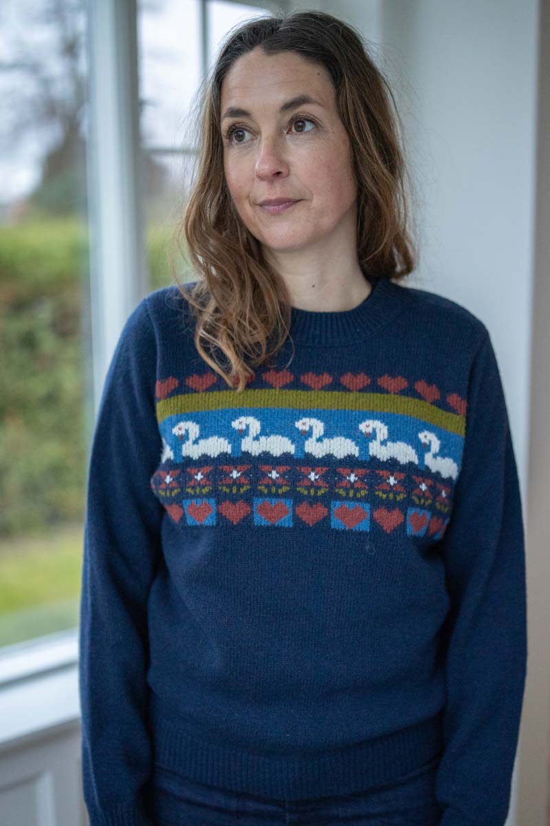 Uld Sweater til damer med flot mønster