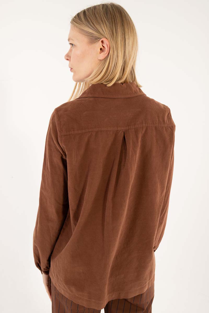 Danerosemary Cord Shirt Brown