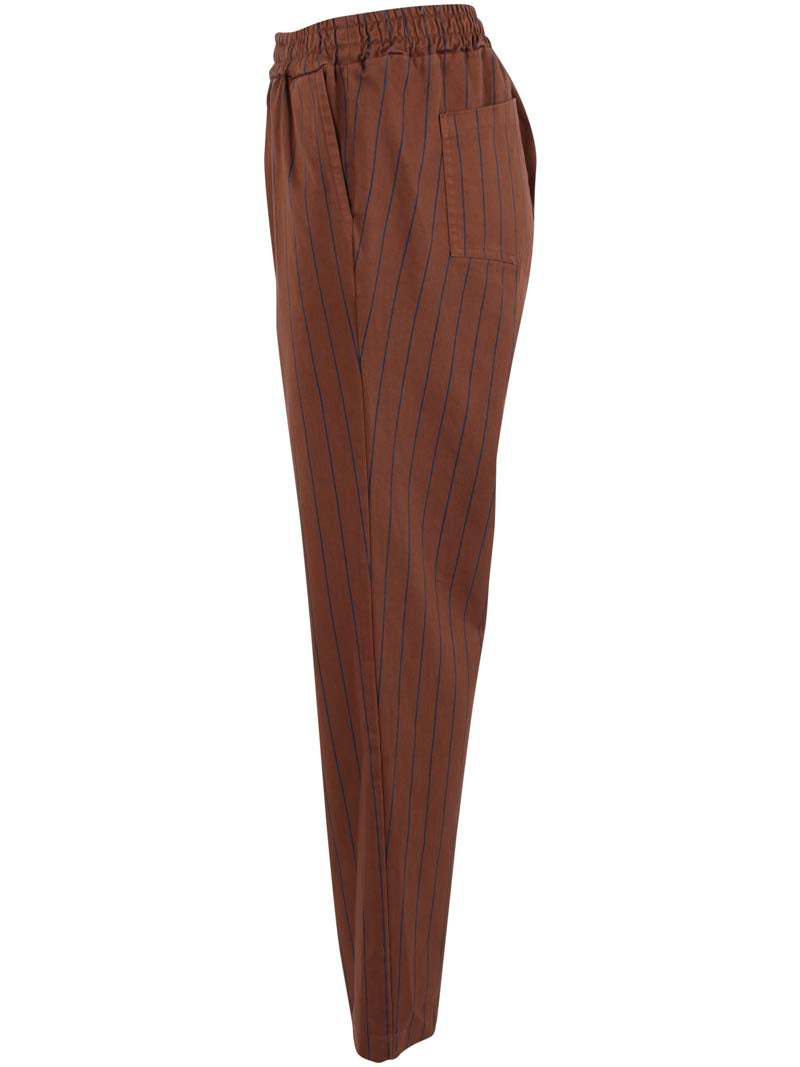 Daneholm Stretch Canvas Pants Brown/Dk Navy