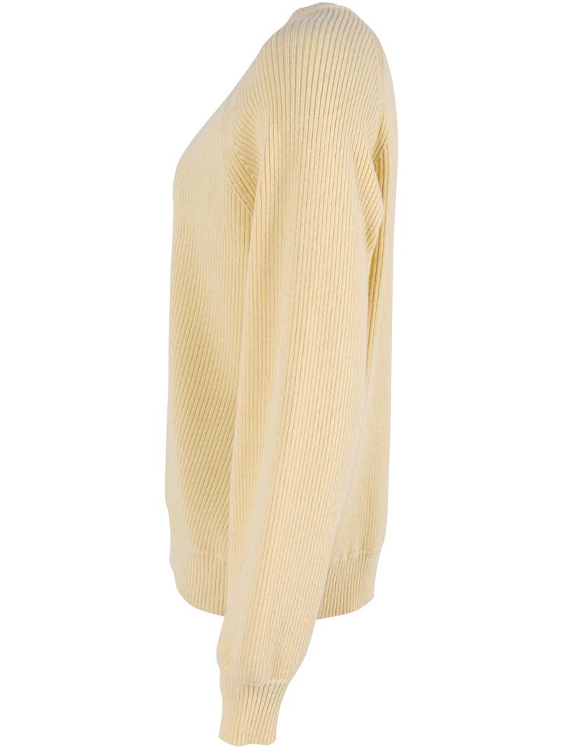 Danrelation Chunky Wool Sweater Soft Yellow