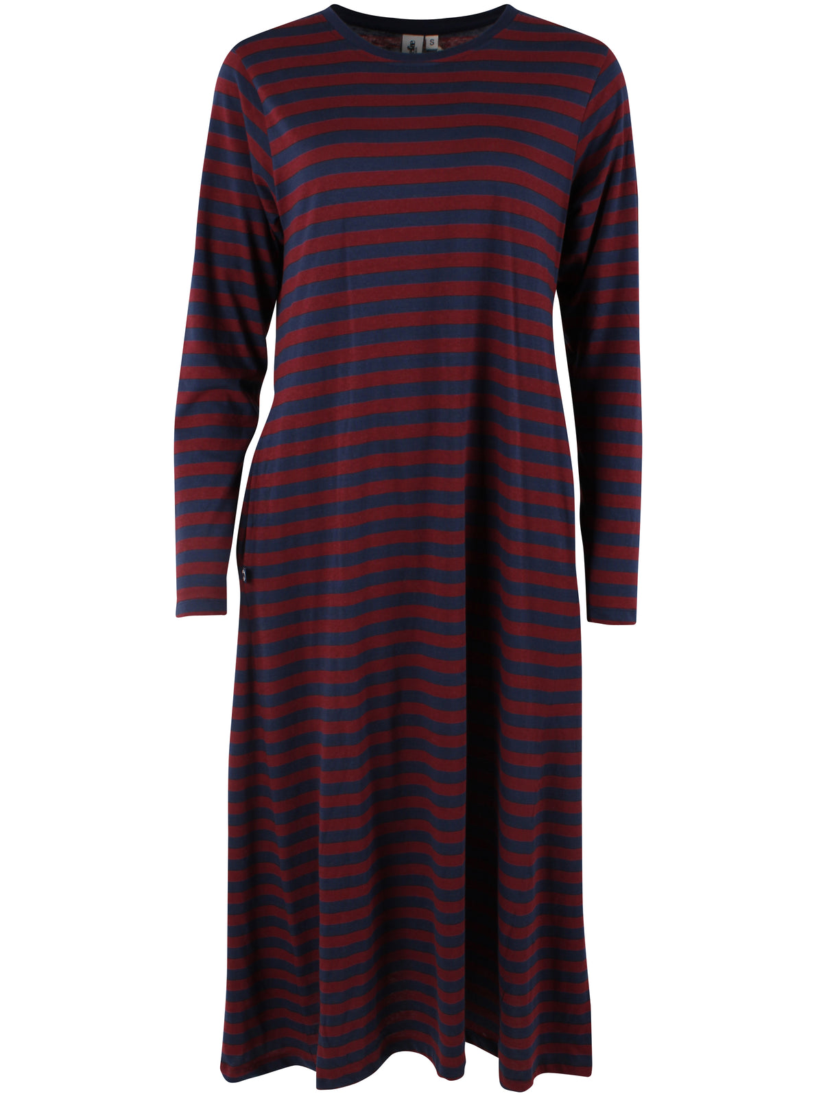 Danebasic Goodnews LS Dress Dark Cherry/Dark Navy