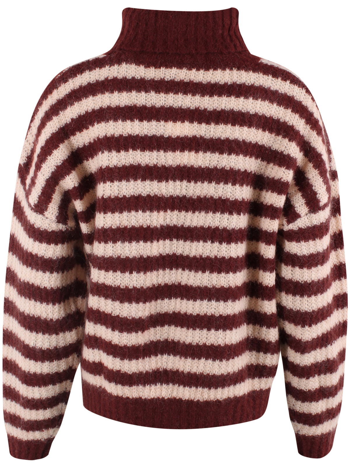 Danecaring Mohair Rollneck Sweater Dk Wine/Nougat
