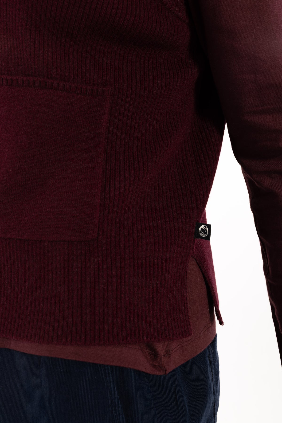 Danegentle Merino Wool Sweater Vest Dark Wine