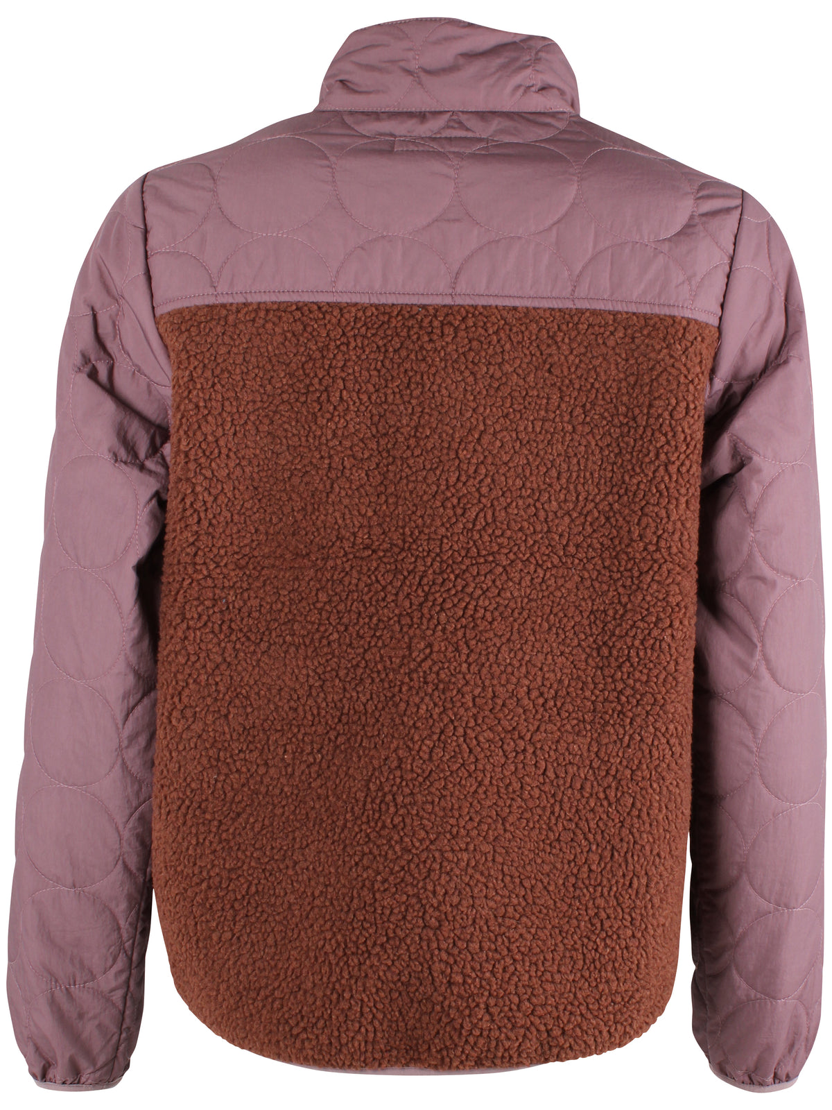 Tofarvet zip-up jakke i fleece og termo til kvinder