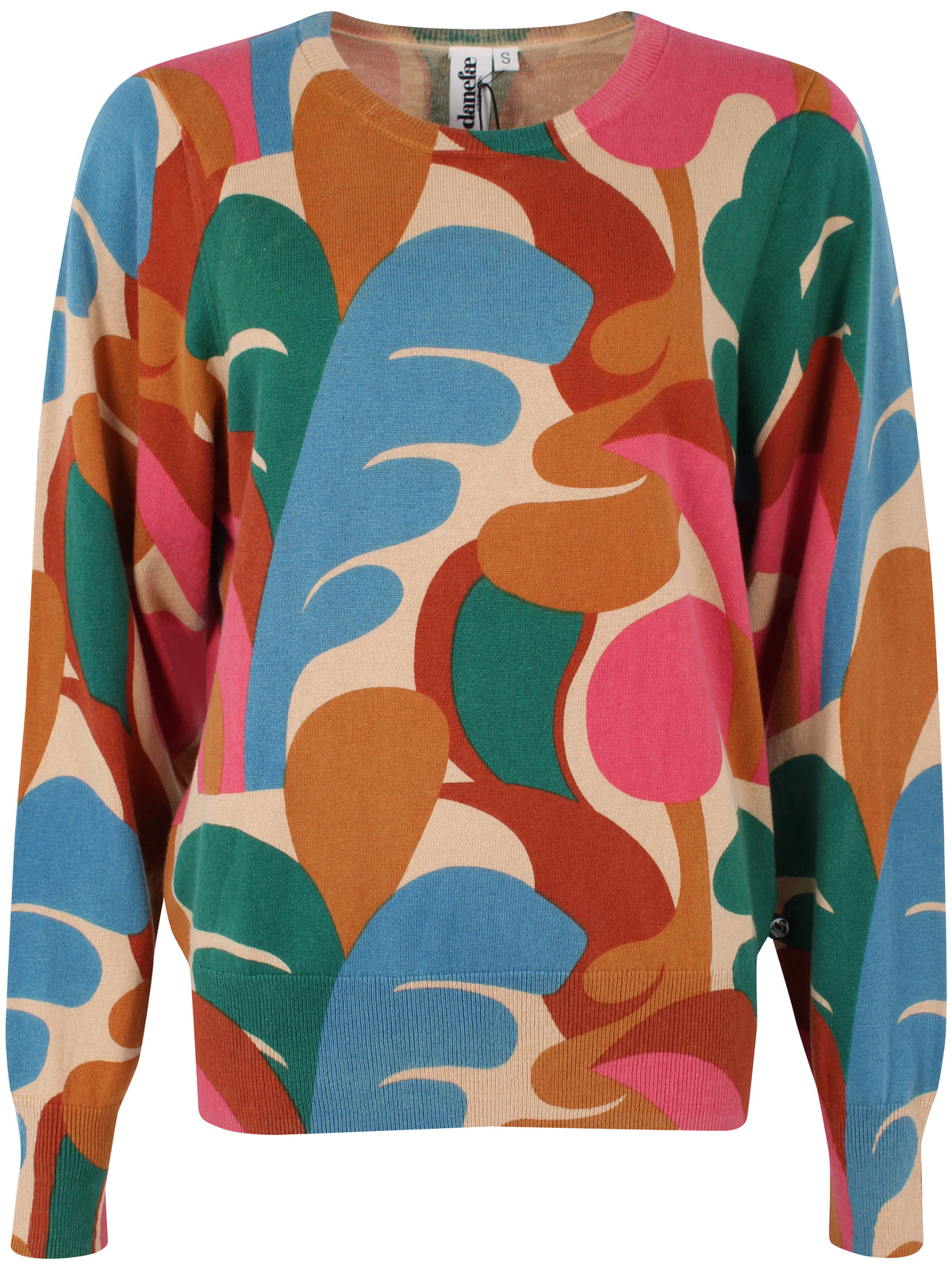 Lækker sweater i flot farverigt mønster til kvinder fra Danefæ