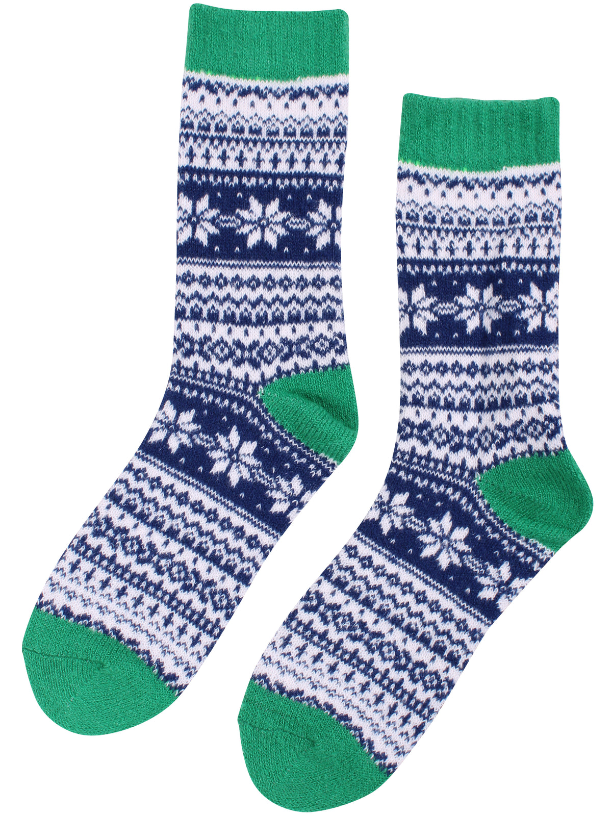 Pied Pied Cozy Socks Green/Navy