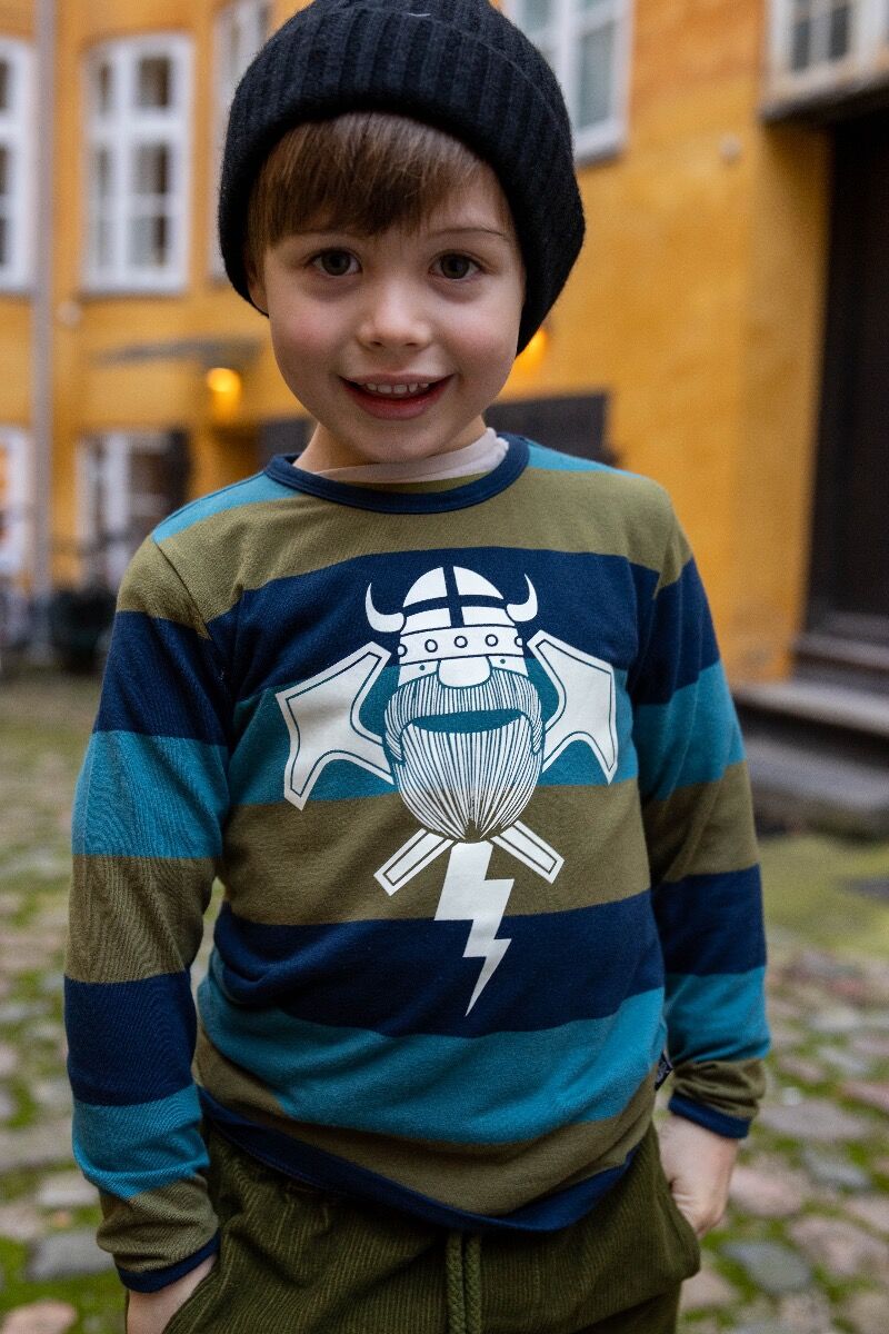 Bluse til børn med viking