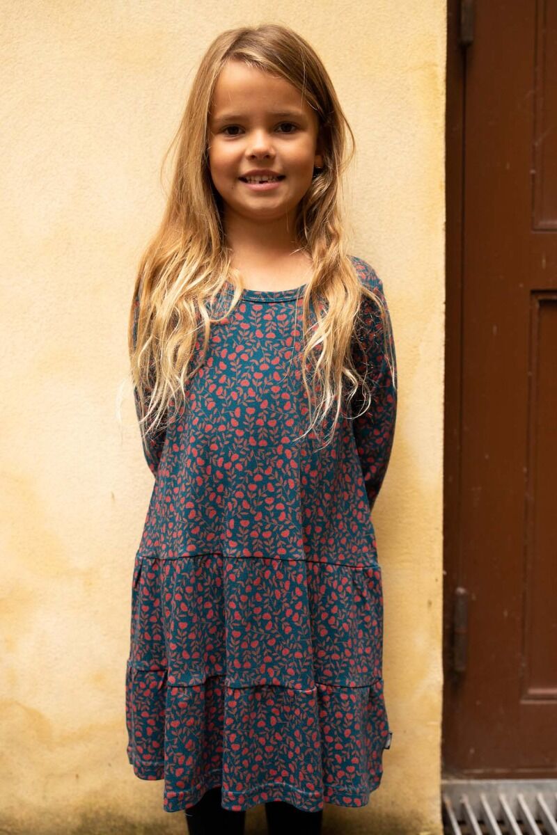 Organic - Danemiva Dress Stone Blue FLEURIE