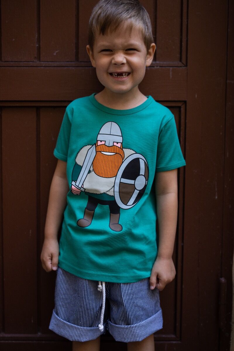 T-shirt til børn med viking