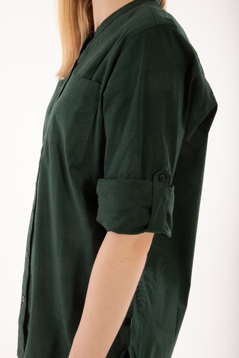 ESS - Joy Poplin Shirt Black green