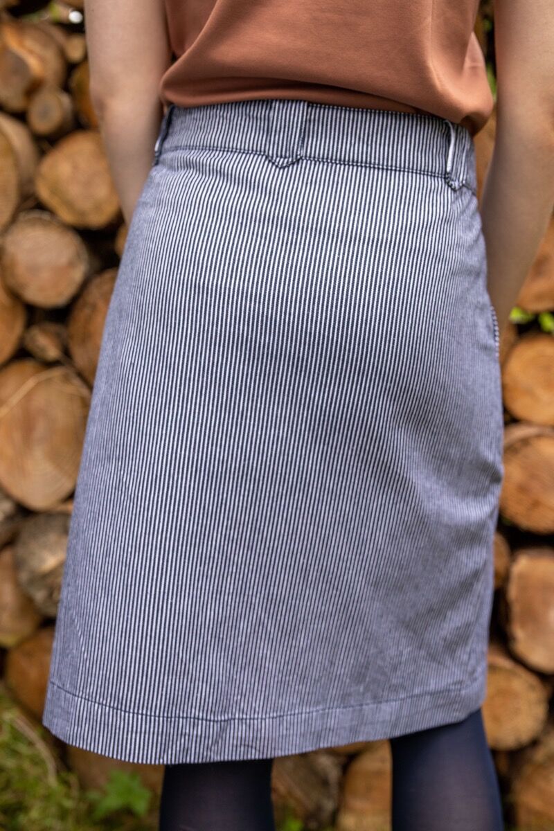 Danemadelaine Denim Skirt Milkboy Stripe