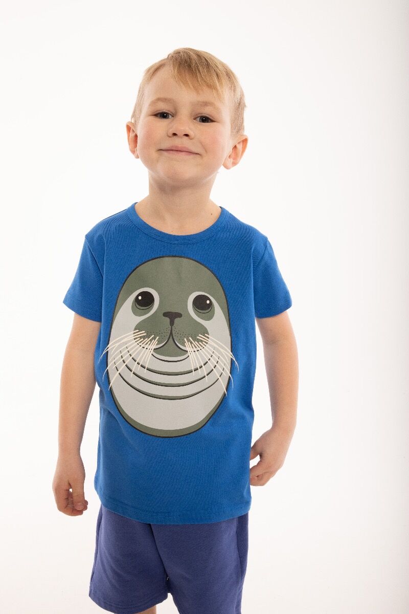 T-shirt til børn med sæl