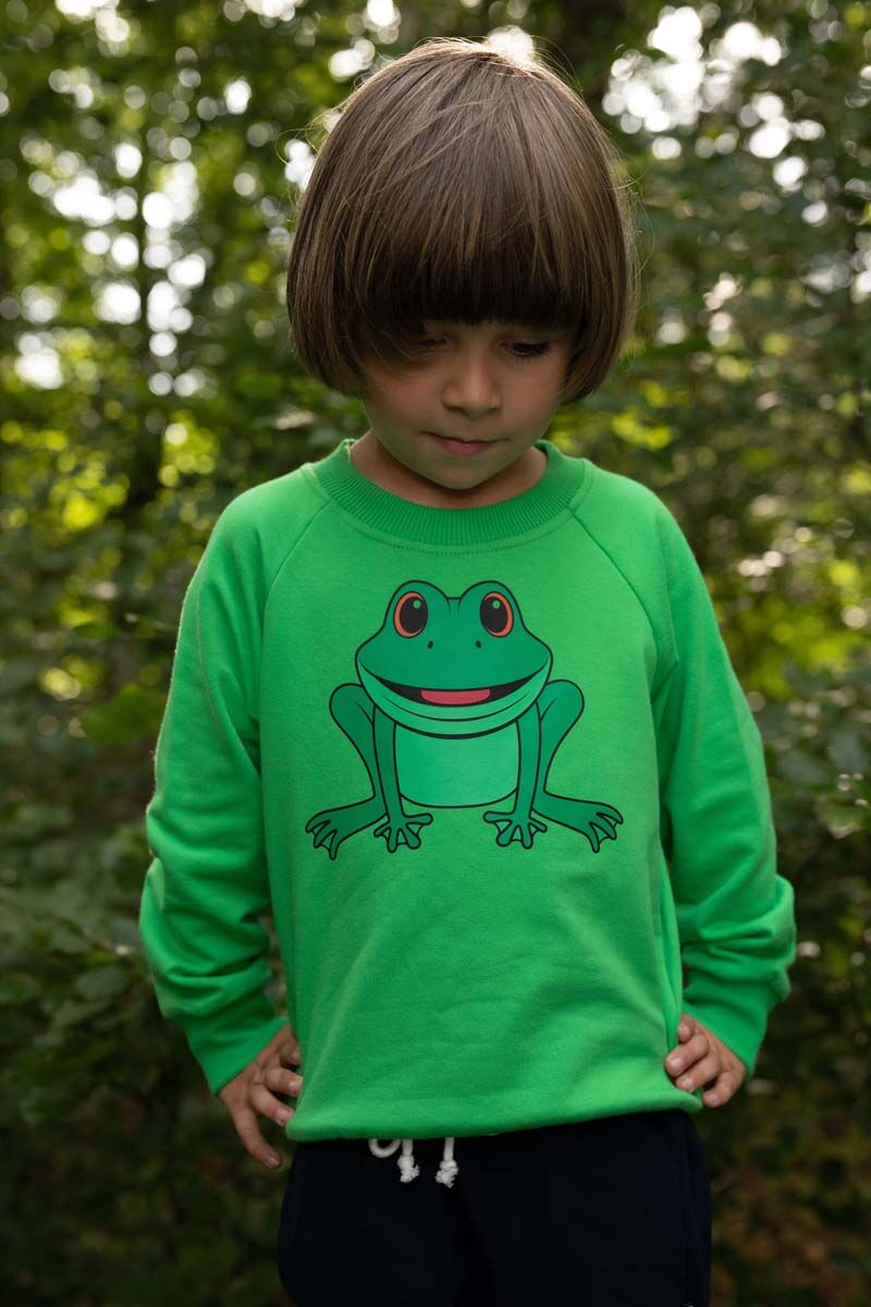 Sweater med frø til børn