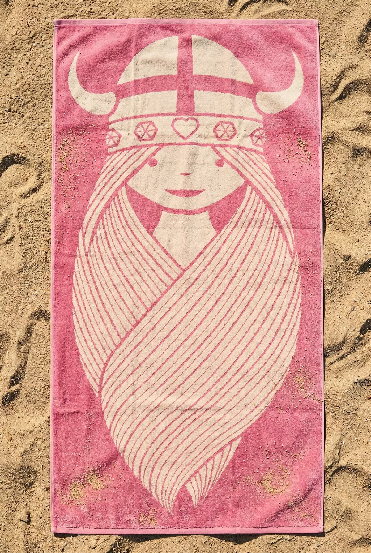 ESS - Danebademester Towel Shy Pink/Light Beige FREJA