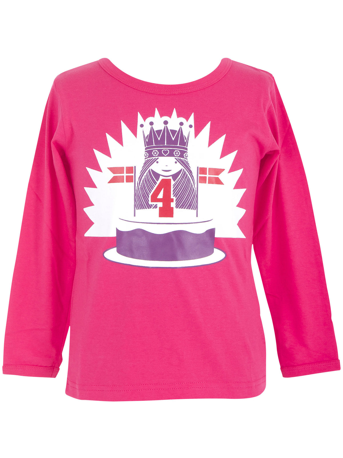 Bluse til børn med fødselsdag viking 4 år