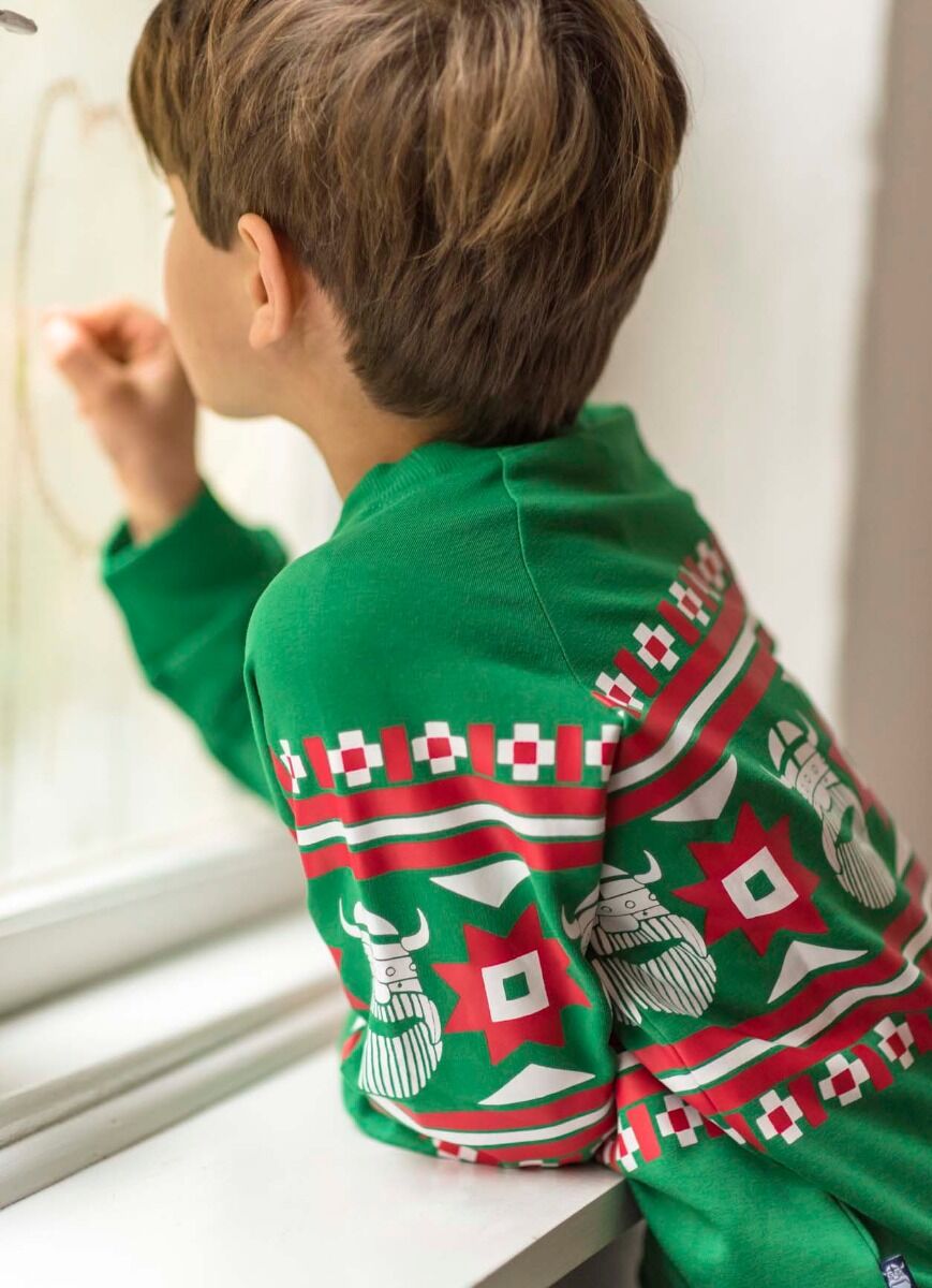 Sweater til børn med viking