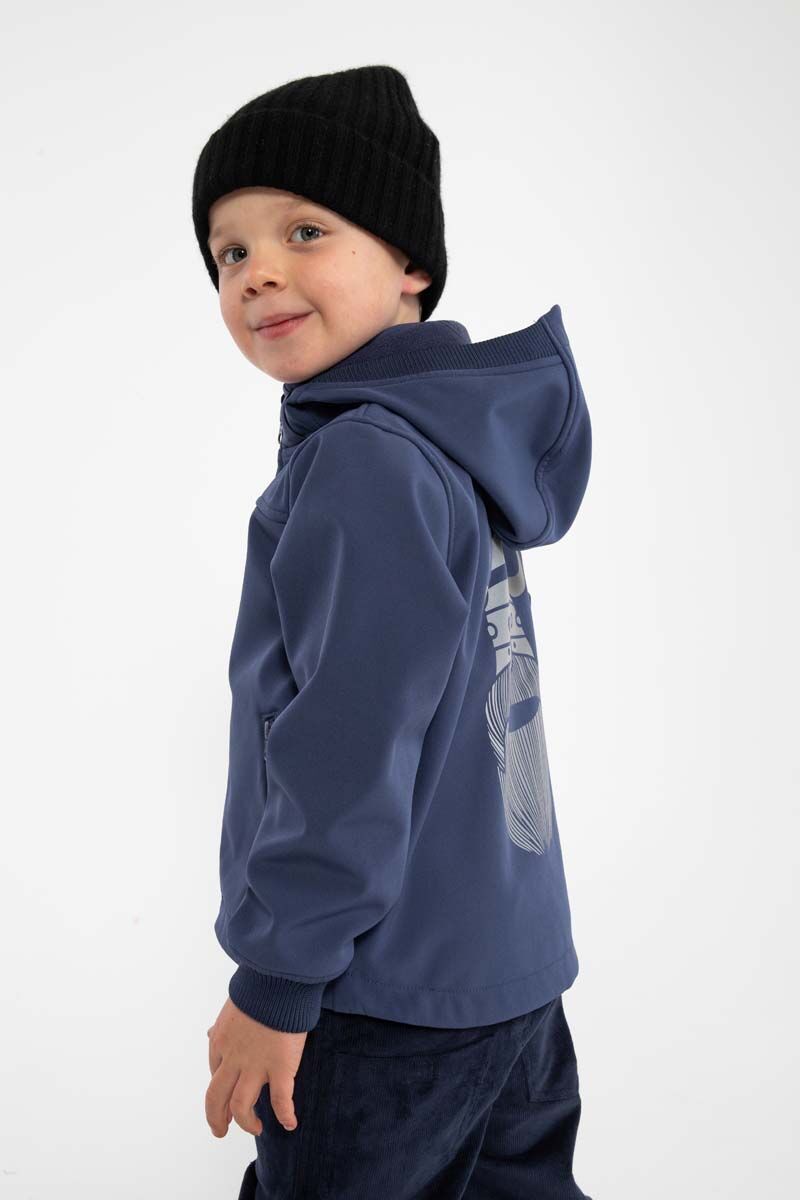 Softshell jakke til børn med viking