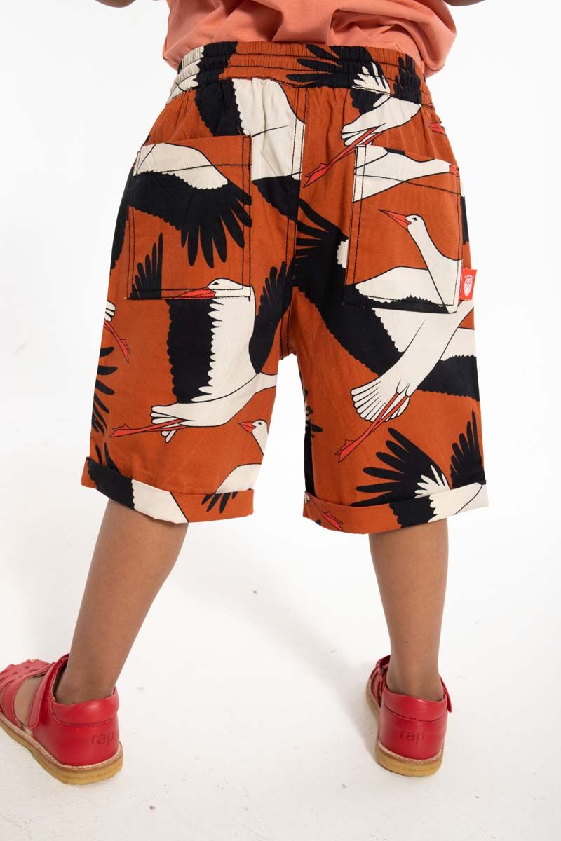 Shorts til børn med stork