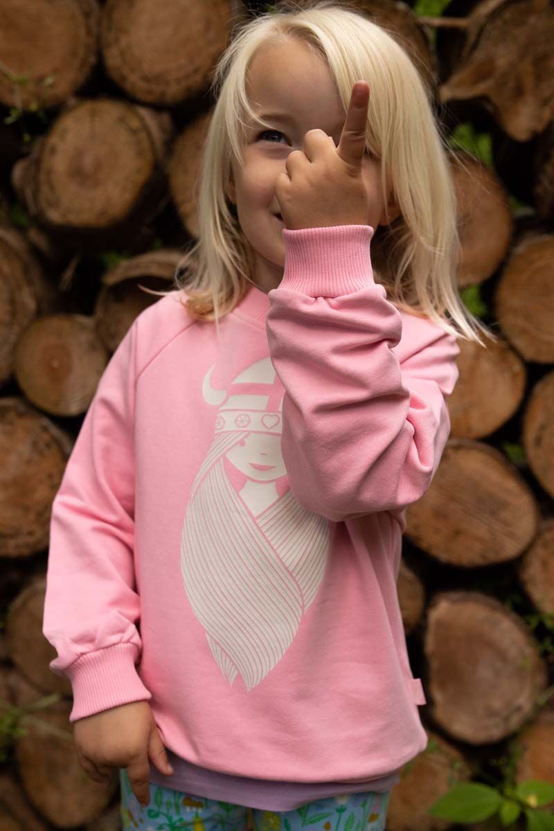 Sweater til børn med viking