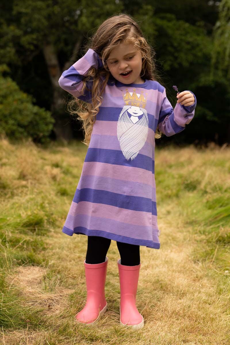 ORGANIC - Danenanna Dress Purple Haze PRINSESSE