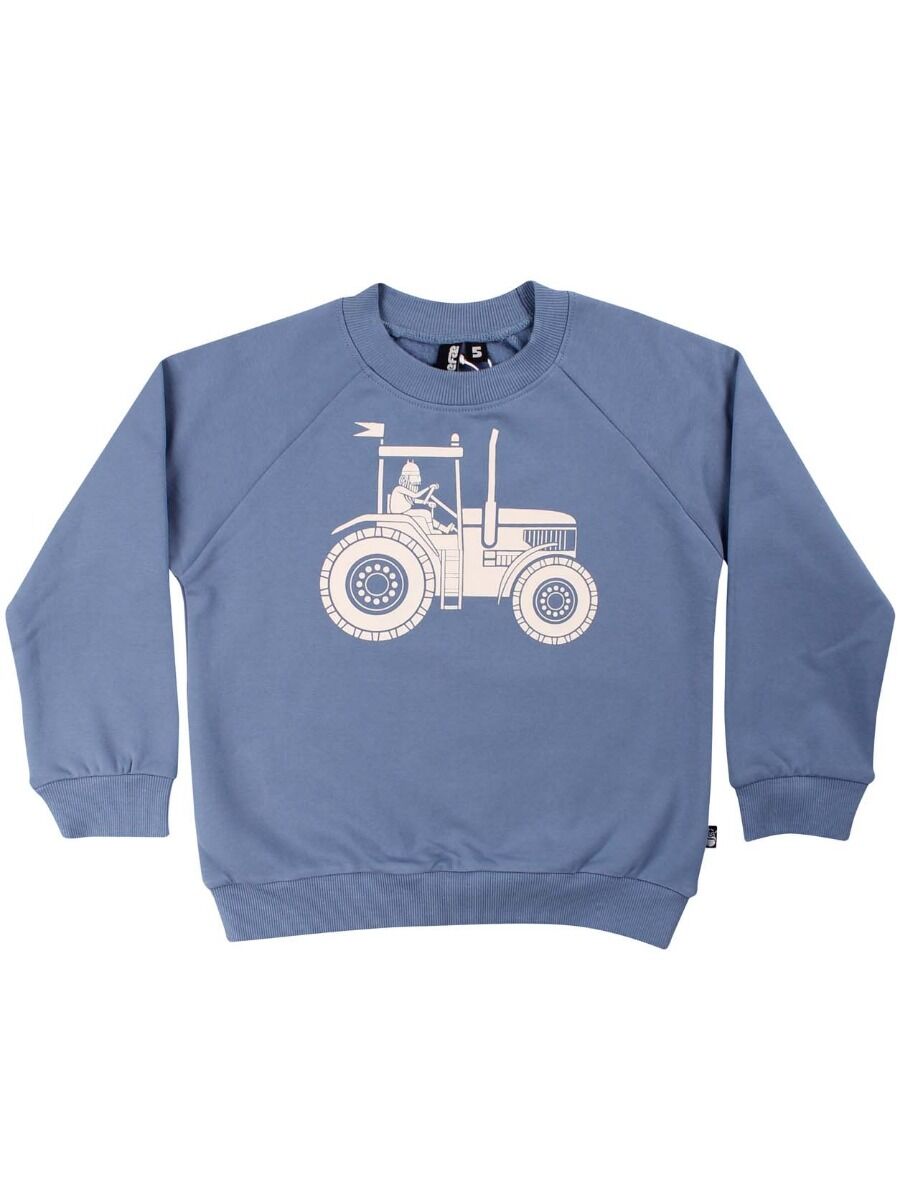 Sweater til børn med viking på traktor 
