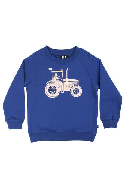 Sweater til børn med viking på traktor 