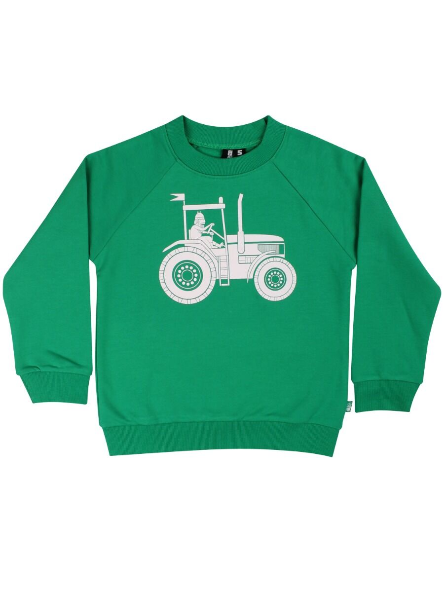 Sweater til børn med viking på traktor 