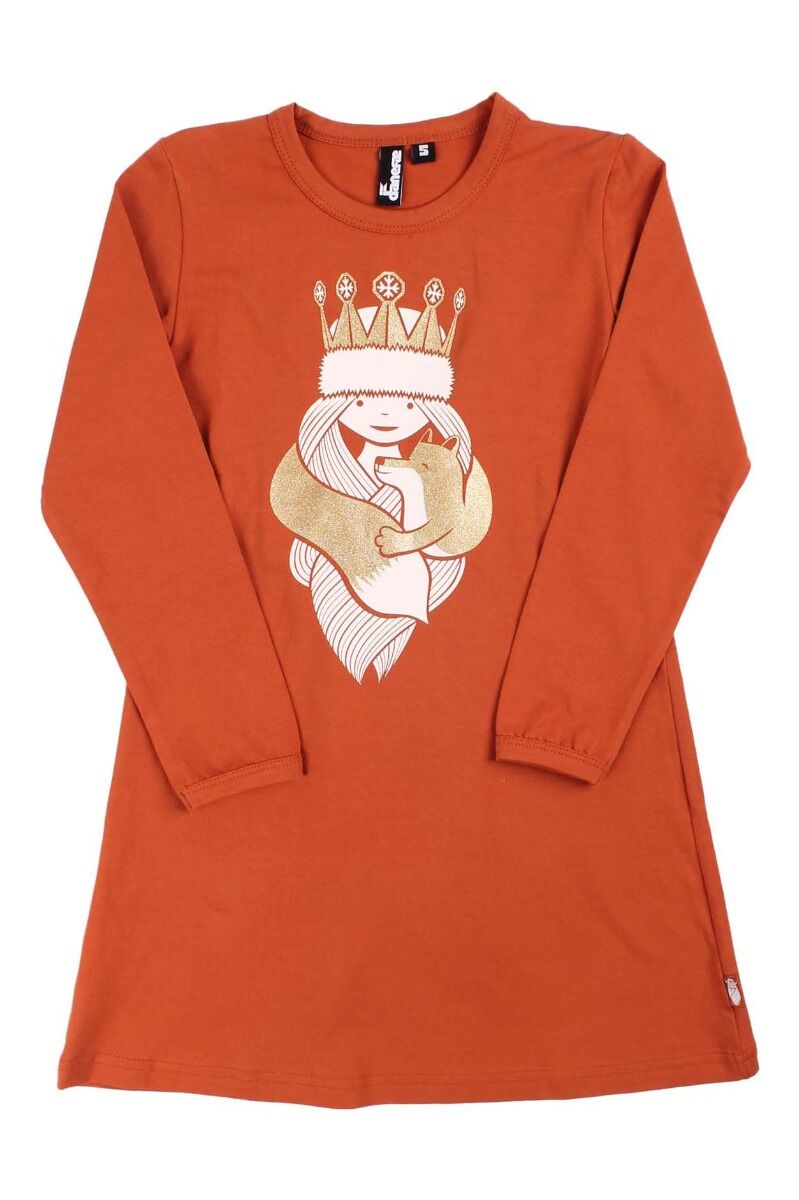 Danenanna Dress Brick SNE PRINSESSE