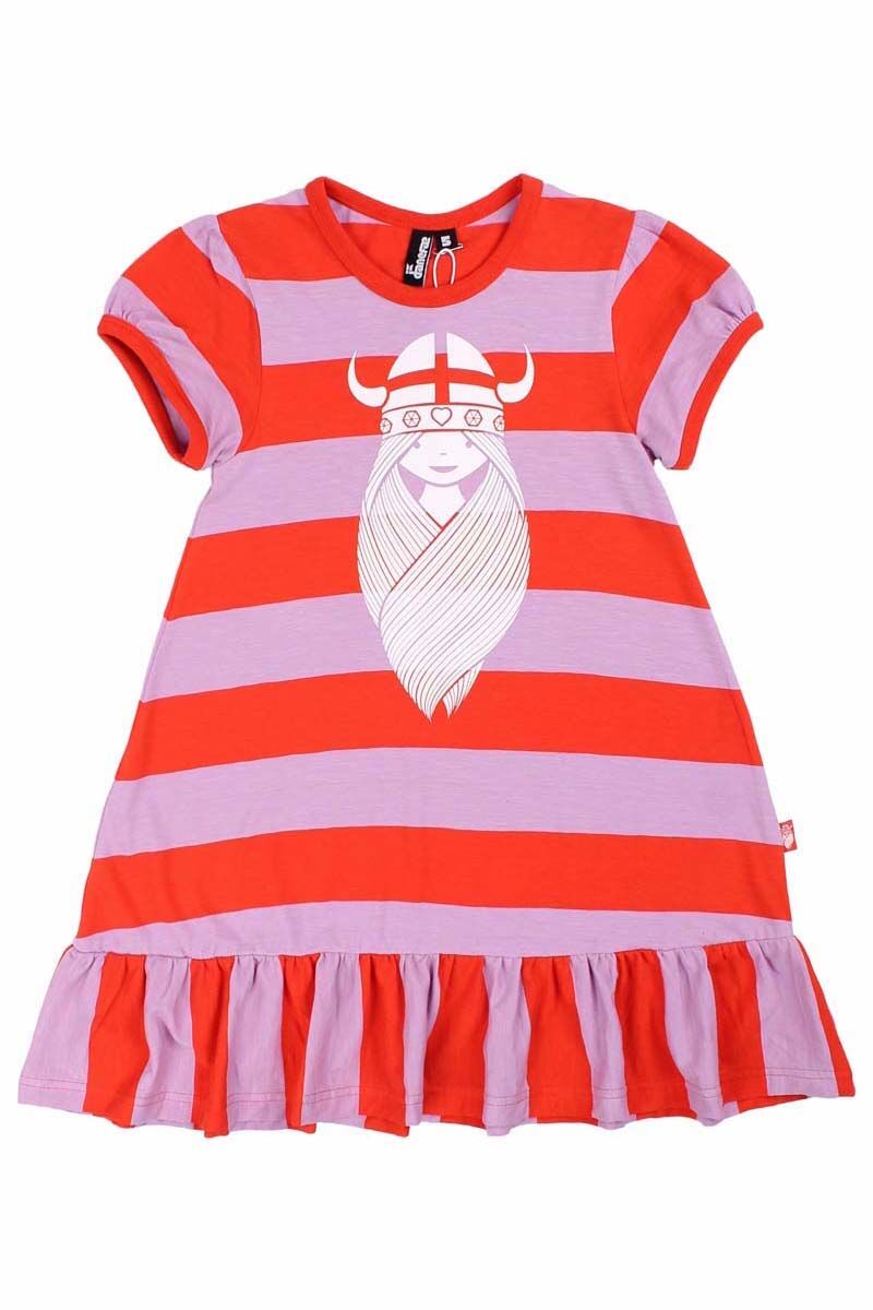 Danevesterbro Dress Bright Red/ Soft Viola FREJA
