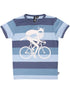 T-shirt til børn med viking på cykel 