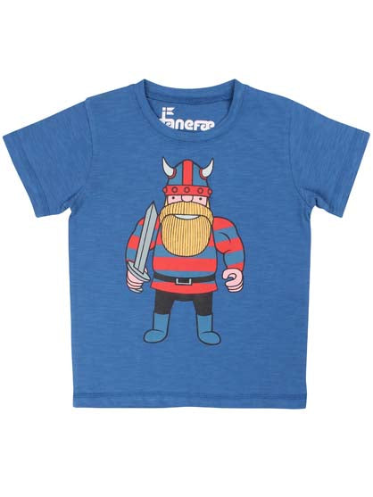 T-shirt til børn med viking
