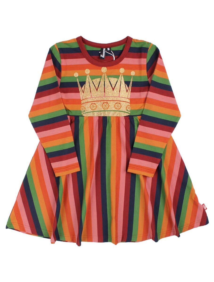 Danepopsicle Viscose  Dress Svampe Stripe CROWN