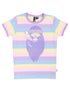T-shirt til børn med pige og fugl 