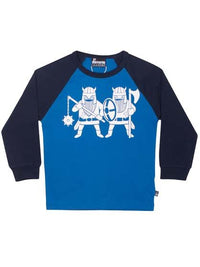 Basic Raglan  Navy/Timidblue DOUBLE TWO