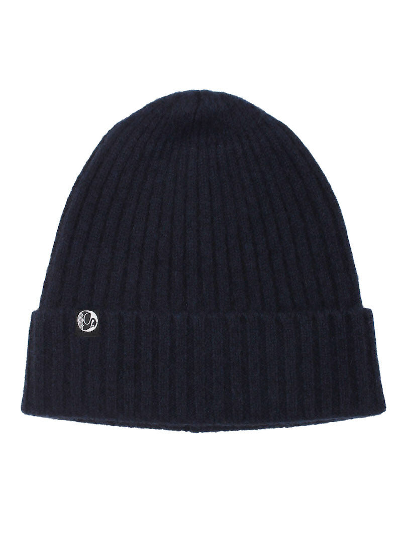 ESS - Cashmere Rib Beanie Navy