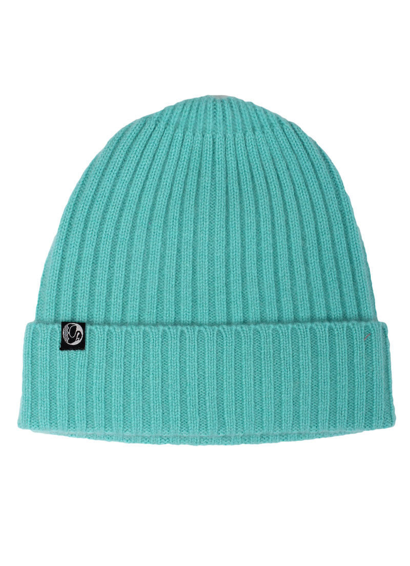 ESS - Cashmere Rib Beanie Aqua Ice