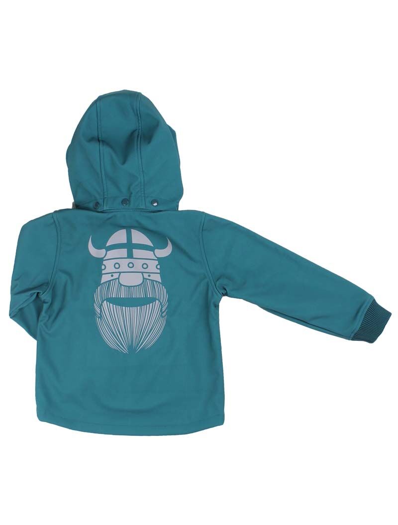 Softshell jakke til børn med viking 
