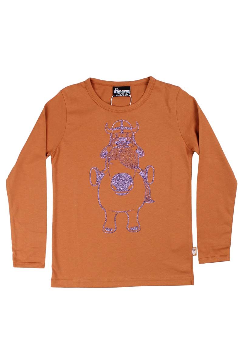 T-shirt til børn med viking og pony
