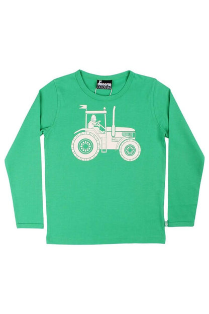 Bluse til børn med viking i traktor 