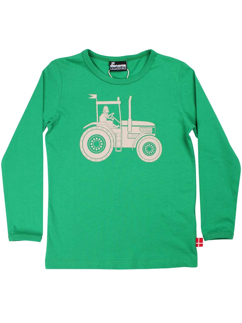Bluse til børn med viking og traktor 