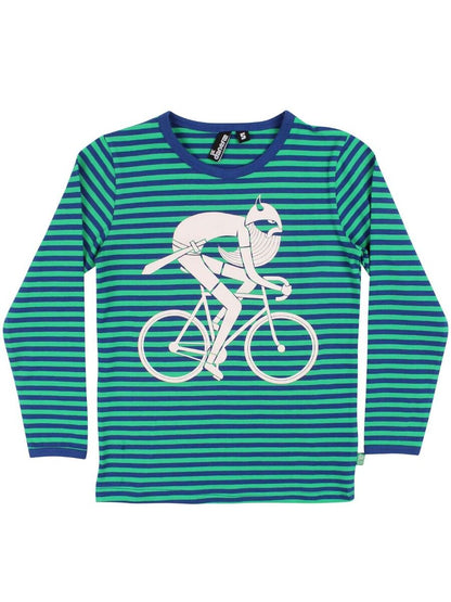 Bluse til børn med viking på cykel 