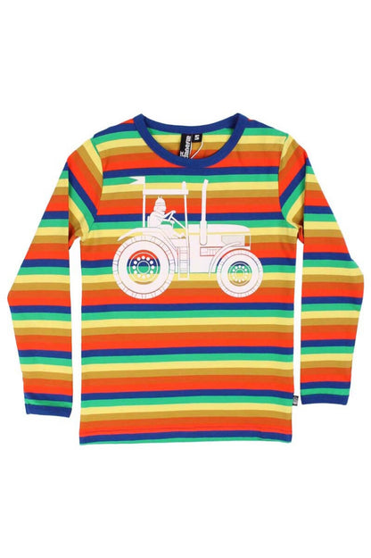 Bluse til børn med viking på traktor